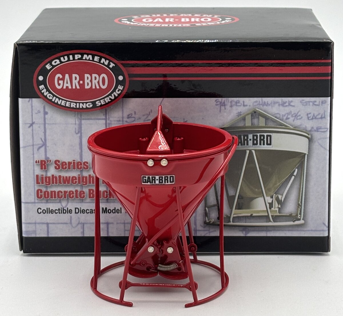 Weiss Brothers WBR002 1:50 Gar-Bro Lightweight Round Gate Concrete Bucket