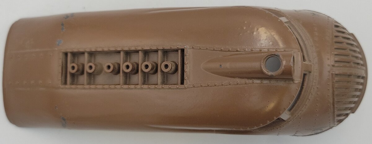 Lionel 752E-3 Repainted Brown Union Pacific Streamliner Front End