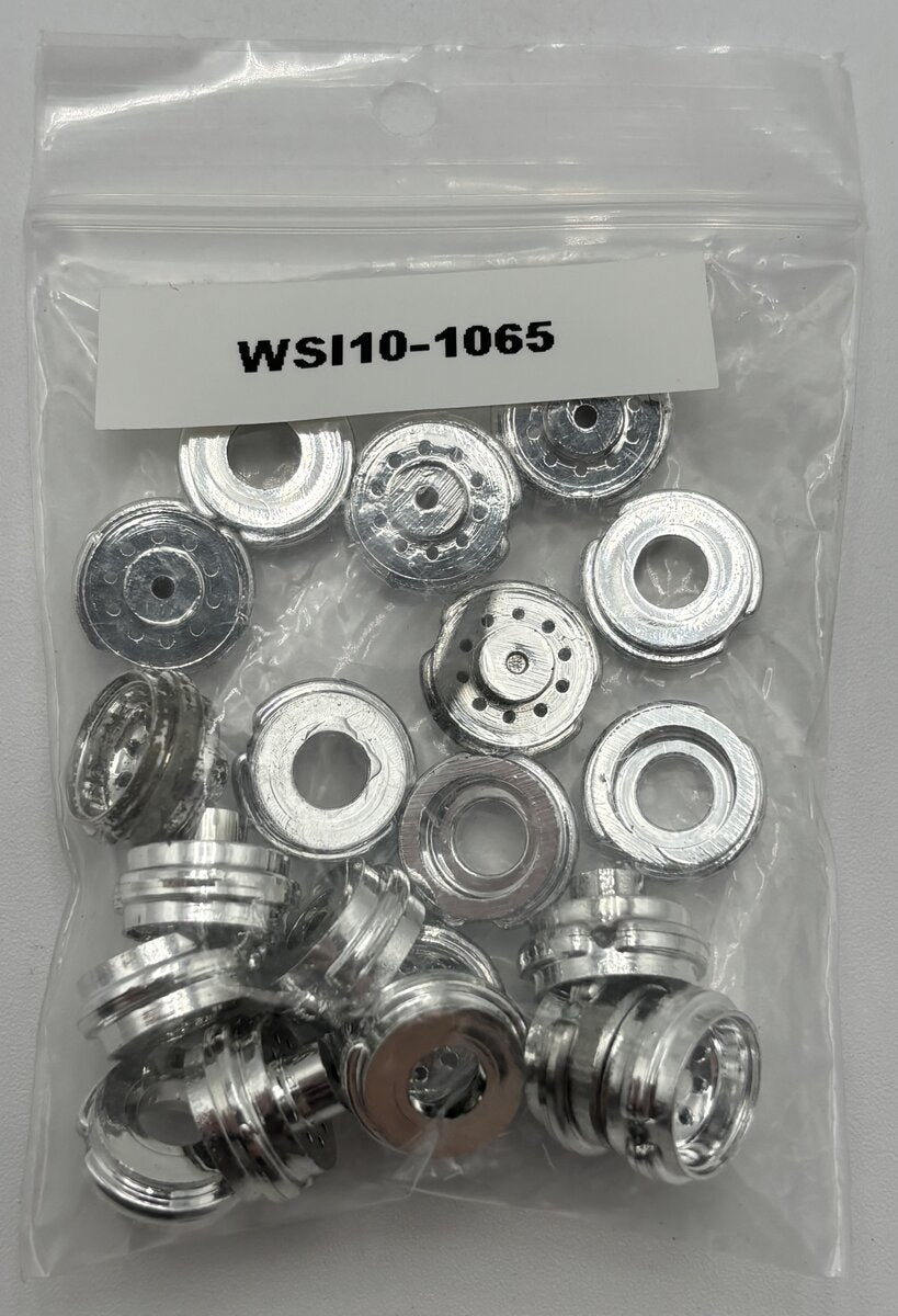 WSI 10-1065 1:50 Chrome Euro Lowloader Trailer Rims