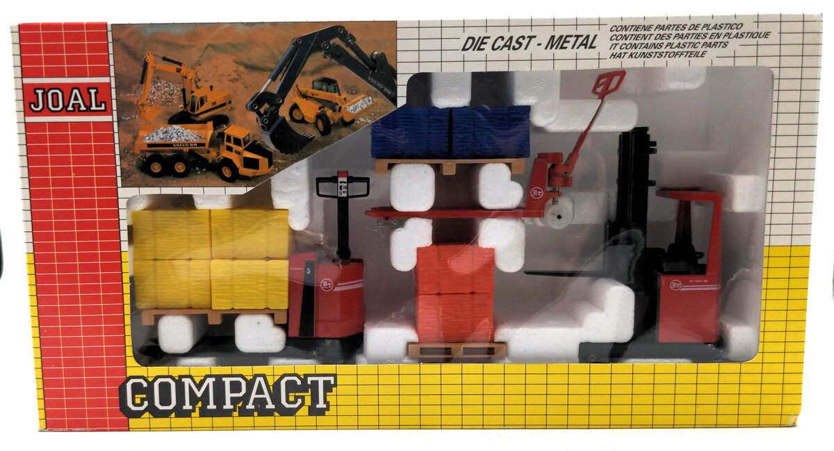Joal 187 1:24 Scale 3 Piece Warehouse Material Handling Die-Cast Toy Set
