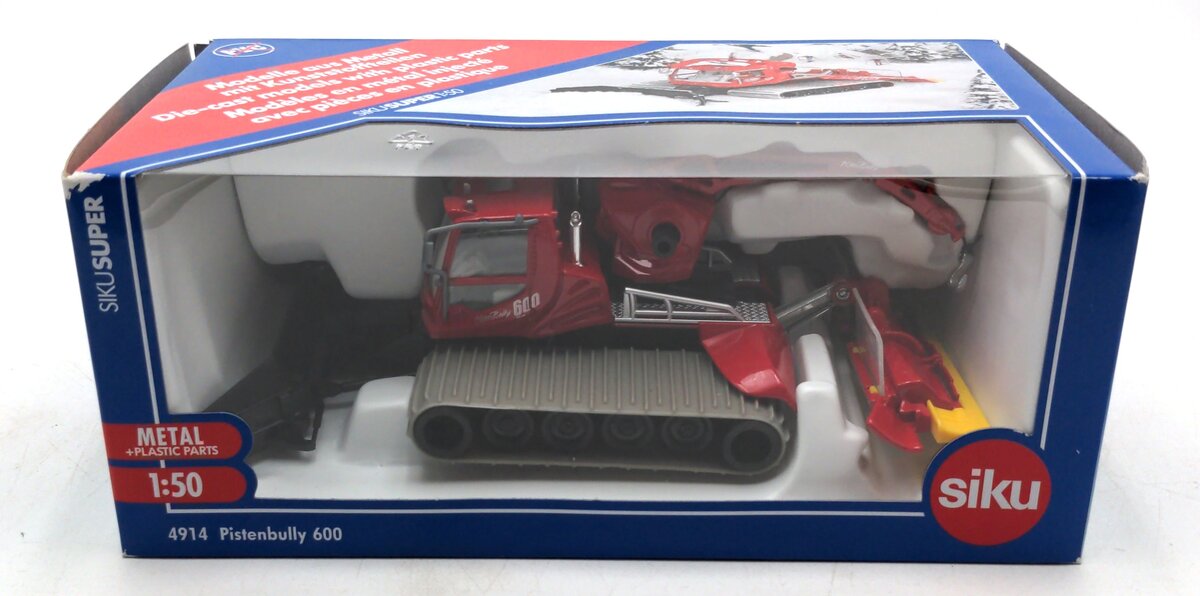 Siku 4914 1:50 Scale Pistenbully 600 Snow Groomer w/ Winch
