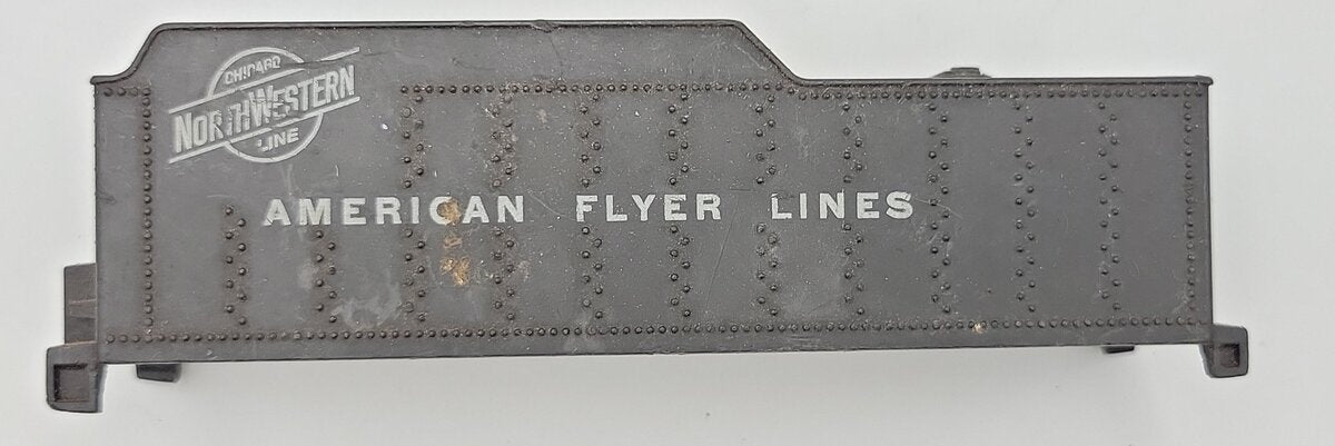 American Flyer 283T-1 Chicago and Northwestern Black Plastic Tender Shell