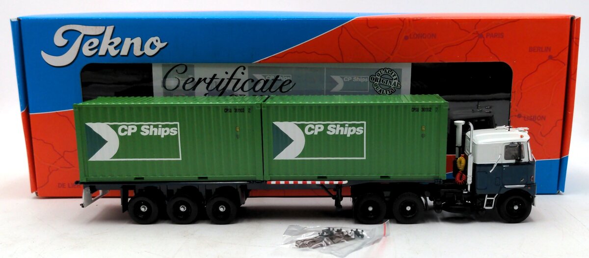 Tenko 81194 1:50 Mack F700 6x4 Tractor Truck Groenenboom w/2 Shipping Containers