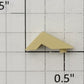 S-Helper 654-06-03 Flatcar Unpainted Plastic "L" Chock