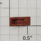 S-Helper 654-06-03-LTR Flatcar Light Tuscan Red Plastic "L" Chock