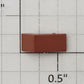 S-Helper 654-06-03-LTR Flatcar Light Tuscan Red Plastic "L" Chock