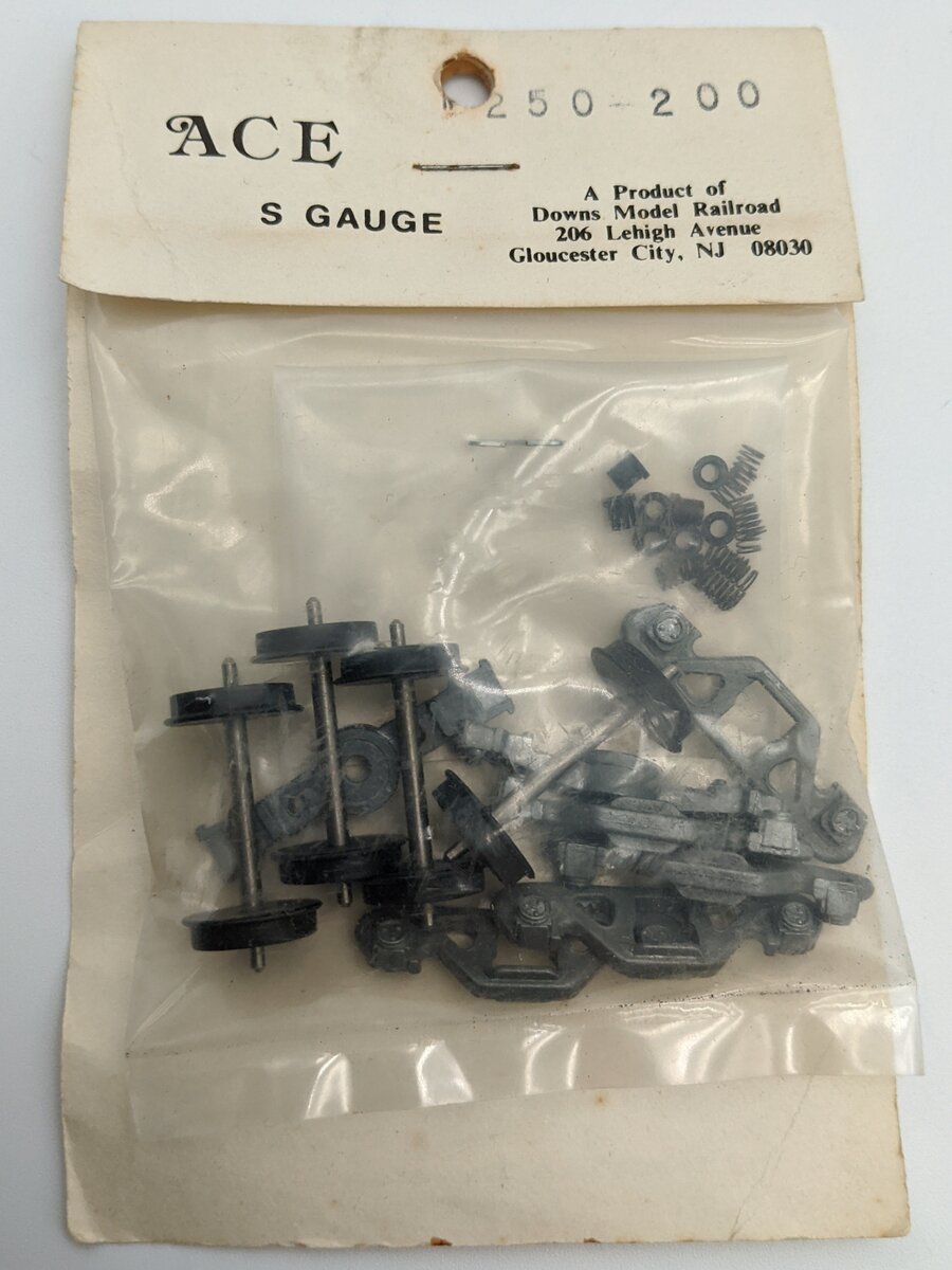 Downs Model RR 250-200 S Train Truck And Wheels Kit