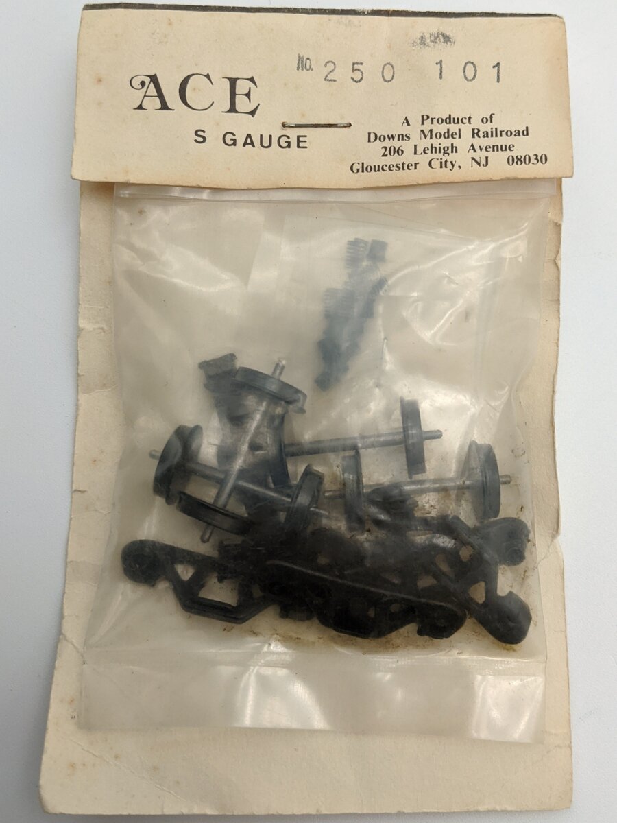 Downs Model RR 250-201 S Train Truck And Wheels Kit