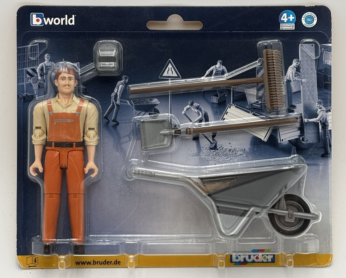 Bruder 62130 1:16 Figure Set Municipal Worker