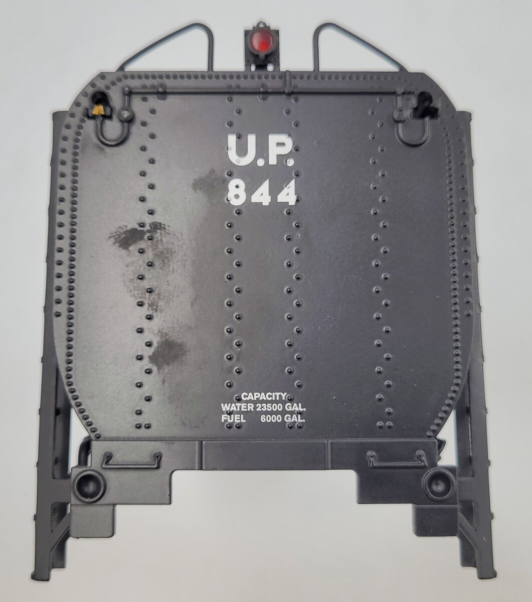 Lionel 82806-T02 Black Metal UP FEF-3 Steam Loco Tender Shell Assembly #844