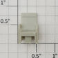 S-Helper 650-05-11 Unpainted Plastic Caboose Chair with Hole