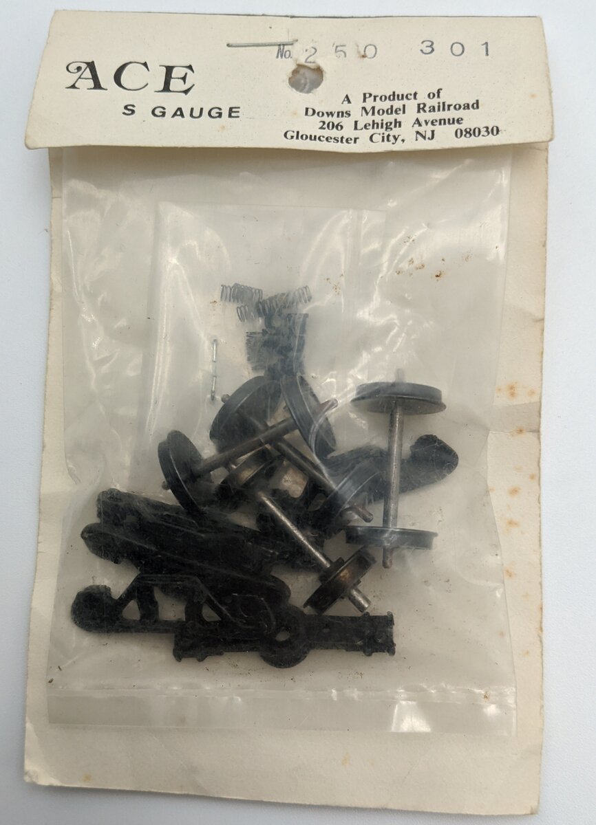Downs Model RR 250-301 S Train Truck And Wheels Kit