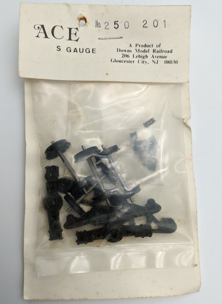 Downs Model RR 250-201 S Train Truck And Wheels Kit