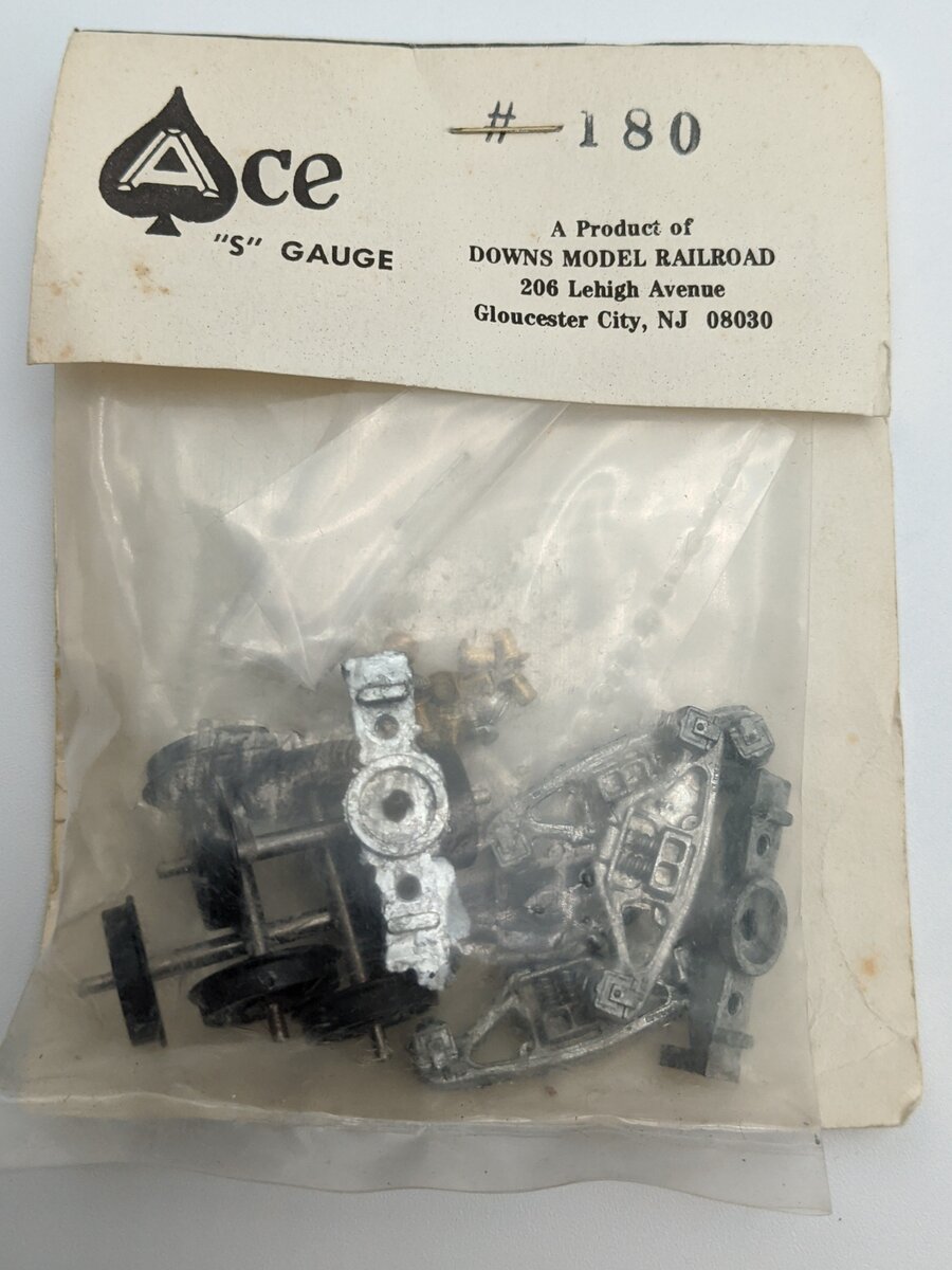 Downs Model RR 180 S Train Truck And Wheels Kit