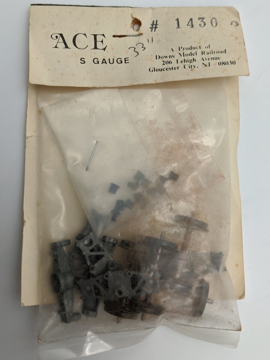 Downs Model RR 1430 S Train Truck And Wheels Kit
