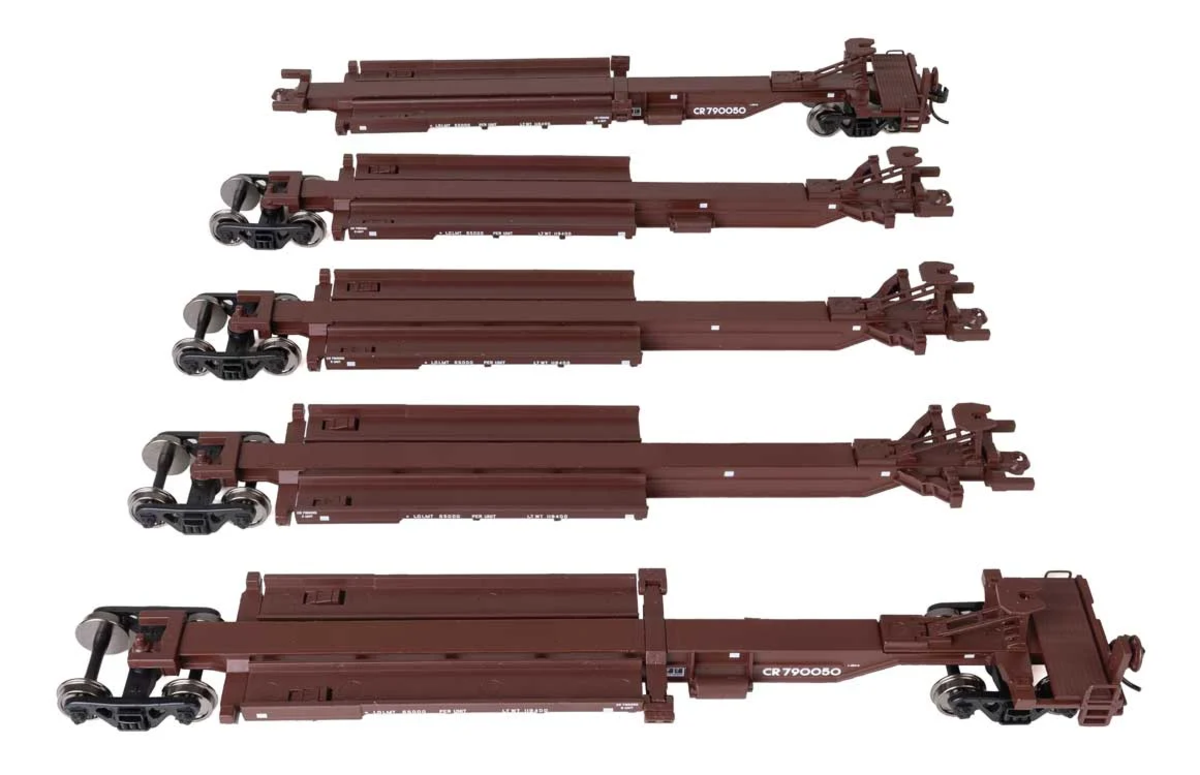 Walthers 910-5265 HO CR 263' Five-Unit All-Purpose 48' Spine Car RTR #790050