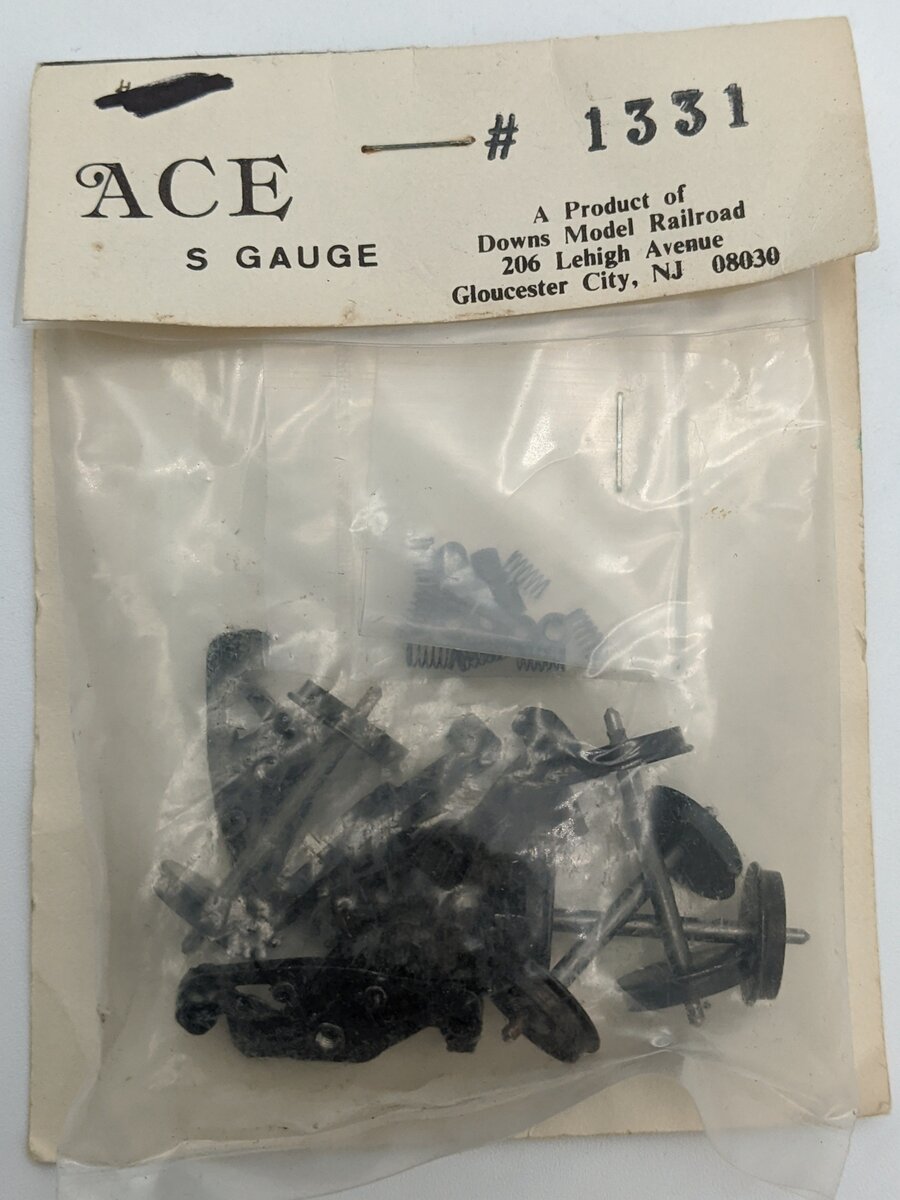 Downs Model RR 1331 S Train Truck And Wheels Kit