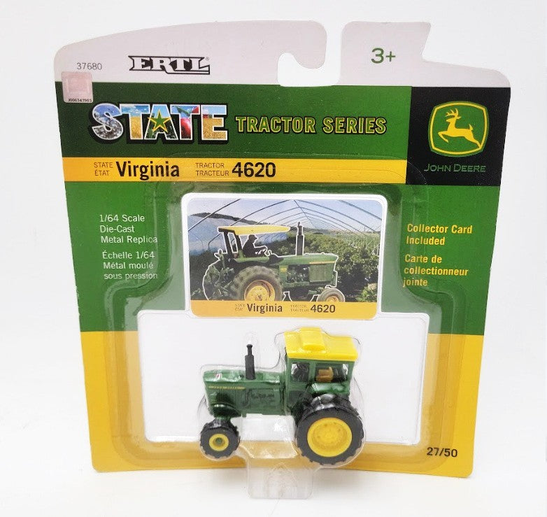 Ertl 37680 1:64 Scale State Tractor Series Arizona John Deere W/Collector Card