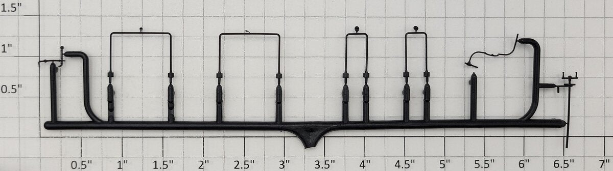 S-Helper 653-SW1-BK Black Plastic Switcher Handrail Trim Sprue