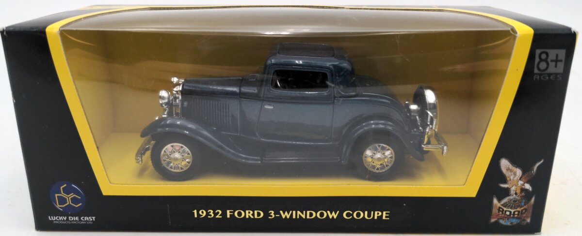 Lucky Die-Cast 92431 1:43 1932 Ford 3-Window Coupe (Blue)