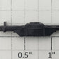 S-Helper 650-09-02 S Scale Black Plastic Truck Bolster