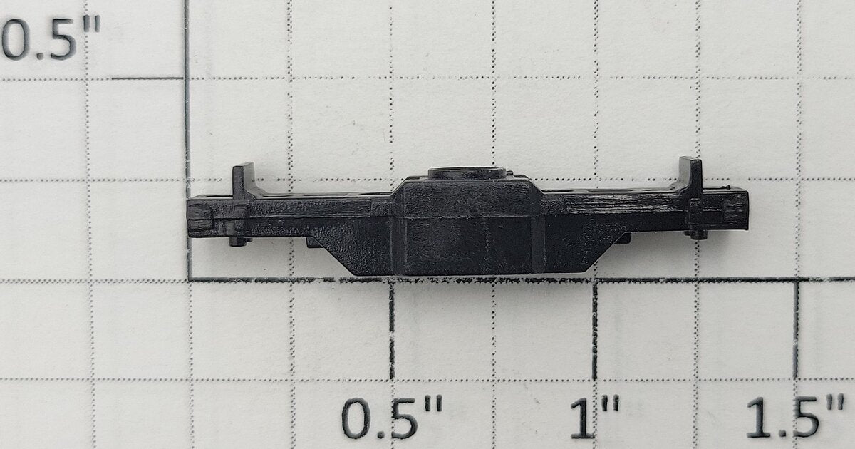 S-Helper 650-09-02 S Scale Black Plastic Truck Bolster