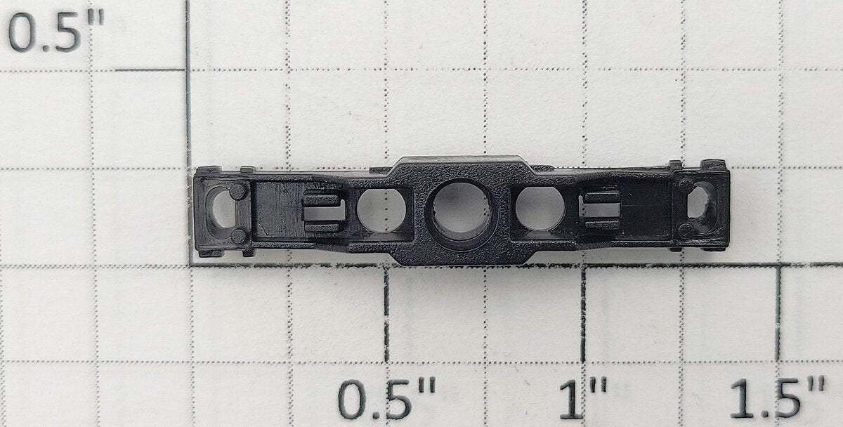 S-Helper 650-09-02 S Scale Black Plastic Truck Bolster