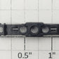 S-Helper 650-09-02 S Scale Black Plastic Truck Bolster