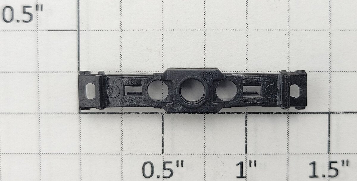 S-Helper 650-09-02 S Scale Black Plastic Truck Bolster