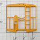 S-Helper 650-07-01-HY Harvest Yellow Caboose End Railing