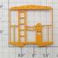 S-Helper 650-07-01-HY Harvest Yellow Caboose End Railing