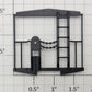 S-Helper 650-07-01-BK Black Caboose End Railing