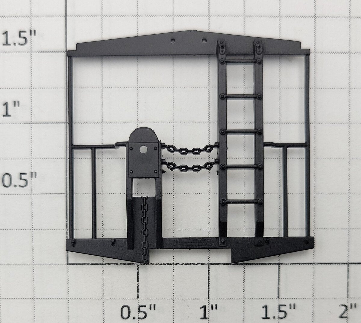 S-Helper 650-07-01-BK Black Caboose End Railing