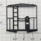 S-Helper 650-07-01-BK Black Caboose End Railing