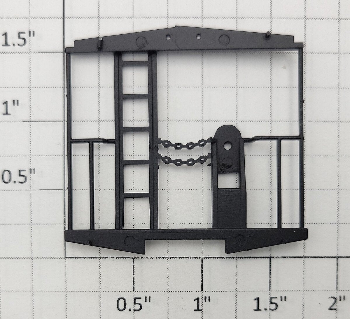 S-Helper 650-07-01-BK Black Caboose End Railing