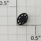 S-Helper 650-07-04-BK Black Caboose Plastic Brake Wheel