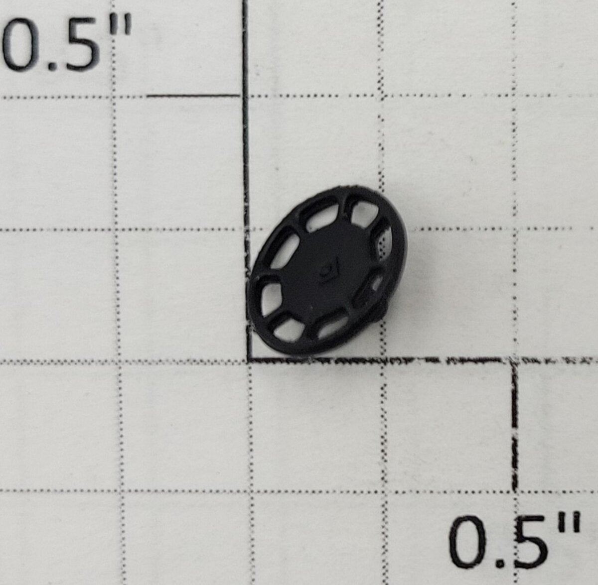 S-Helper 650-07-04-BK Black Caboose Plastic Brake Wheel