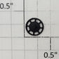 S-Helper 650-07-04-BK Black Caboose Plastic Brake Wheel