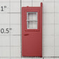S-Helper 650-05-01-DRS Front / Rear Dark Red Door with Silver Window Outline
