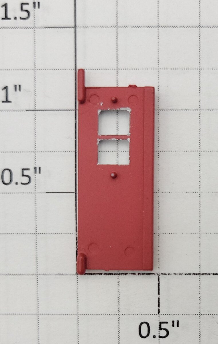 S-Helper 650-05-01-DRS Front / Rear Dark Red Door with Silver Window Outline