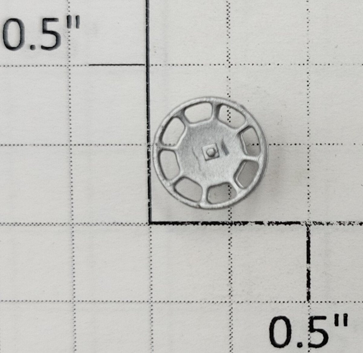 S-Helper 650-07-04-S Silver Caboose Plastic Brake Wheel