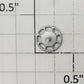 S-Helper 650-07-04-S Silver Caboose Plastic Brake Wheel