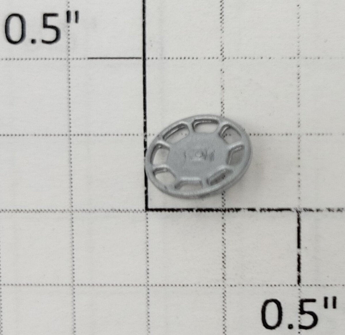 S-Helper 650-07-04-S Silver Caboose Plastic Brake Wheel