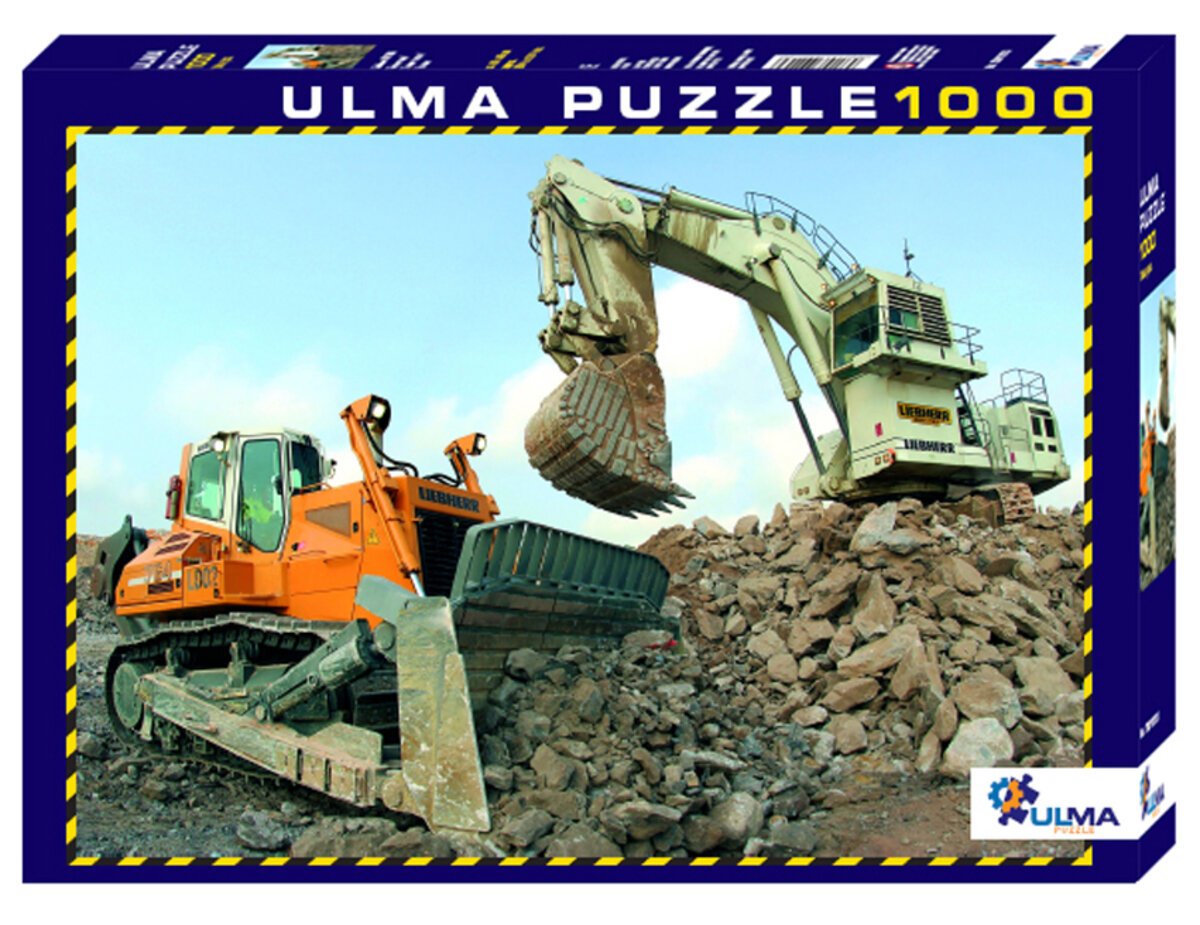 ULMA 1013 Liebherr PR764 Bulldozer & Excavator 1000 Piece Puzzle