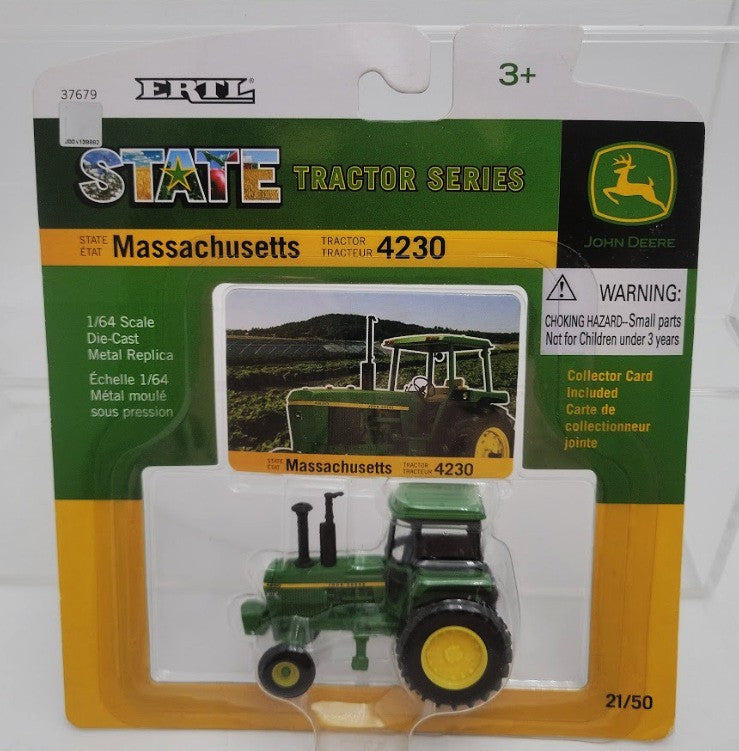 Ertl 37679 1:64 Scale State John Deere Tractor Series Massachusetts Model 4230