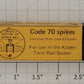 Kadee 700-31 Kadee Code 70 Spikes in Factory Package