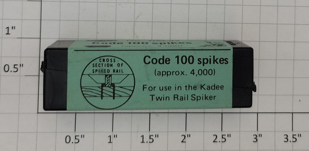 Kadee 700-32 Code 100 Spikes (Box of 4000)