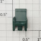S-Helper 650-05-11-G Green Plastic Caboose Chair with Hole