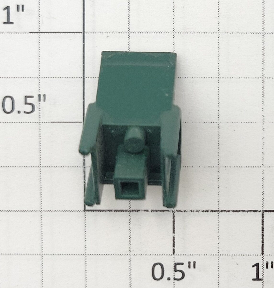 S-Helper 650-05-11-G Green Plastic Caboose Chair with Hole
