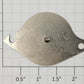 Lionel 2333-129 Blank Battery Cover Plain Swivel Plate